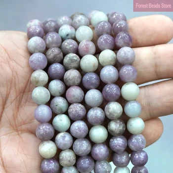 Prirodne ljubičasto-ljubičasta okrugle perle od jaspis, perle od ljubičastih minerala, 15 