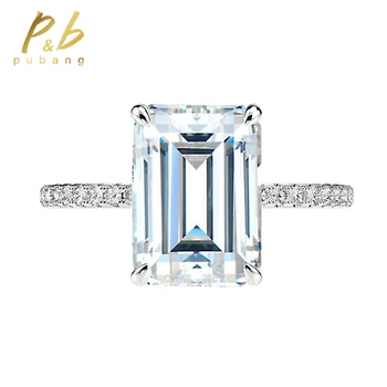 PuBang Fine Jewelry 100% 925 sterling srebra, stvorena zaručnički prsten s муассанитом i dragulj za žene, poklon za godišnjicu, besplatna dostava