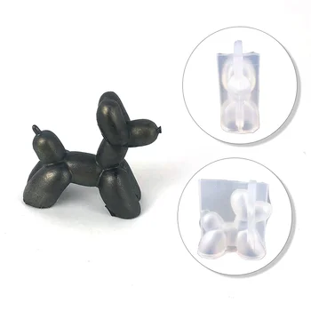 Silikonska forma u obliku 3D mini balona u obliku psa, kalup za lijevanje od epoksida 