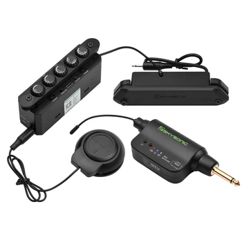 SKYSONIC WR2 Bežični i vrsti rezonantnih akustička soundbox Soundhole, bežični vibracioni soundbox, efekti kašnjenja zvuka