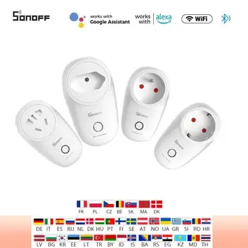 SONOFF S26 S26R2 WiFi Smart Plug ESP32 Bežična Utičnica EU FR US Utičnica Podrška Alexa Google Yandex Alice Smartthings Ewelink