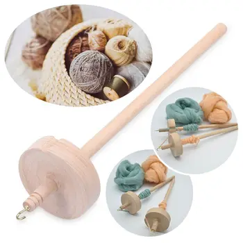 Top od cjelovitog drva pređe s volutama, za skladištenje vune ručni rad, pribor za šivanje ručni rad, alat za predenje vune