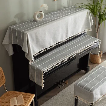Torbica za klavir u japanskom stilu, tkanina za kućni tekstil, tipkovnica za električni klavir, univerzalni poklopac, netko pola dužine poklopac, prašinu torbica za stolica ZC831