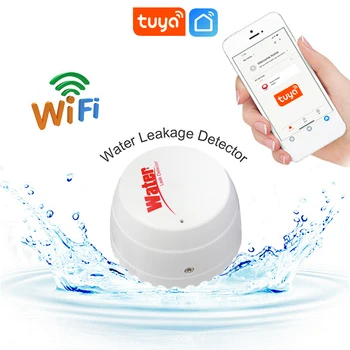 TUYA Smart WiFi Detektor curenja vode, senzor poplave, rezervoar za vodu, kompletna vodena komunikacija, alarm, aplikaciju Smart Life, daljinski nadzor