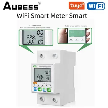 Tuya WiFi Smart Meter sigurnost, daljinsko upravljanje, pre-paid brojač 63A, Podesiva zaštita od curenja, inteligentni automatski prekidač