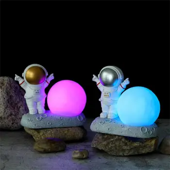 USB noćno svjetlo Svemirski ljudi, ukrasnih žaruljica, smola, astronaut, mjesec model, lampe za čitanje, igra skulptura, dom novogodišnji alat