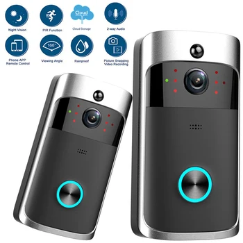 V5 video zvono na vratima WiFi vanjski zvono na vratima 1080P glas pametni video interfon-kamera detekcije pokreta Kamera interfon sigurnost