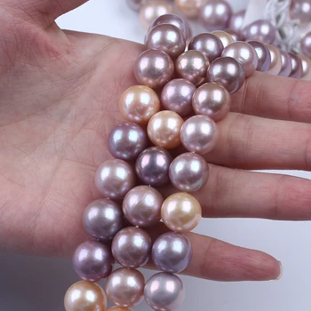 Veleprodaja 11-14 mm obojene okrugle perle od slatkovodnih bisera Edison, rasipanje teme