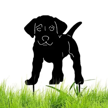Vrt računati za psa, silueta travnjak za pse, stupove za dvorišta, prijenosni akril dekor u obliku psa, silueta životinja, dekor za dvorišta na otvorenom