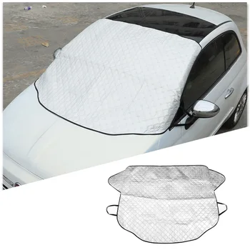 Za 2010-2022 Fiat 500 Abarth Aluminijske folije prednje vjetrobransko staklo automobila, štitnik za sunce sa UV-zaštita snow štit pribor za karoserije automobila