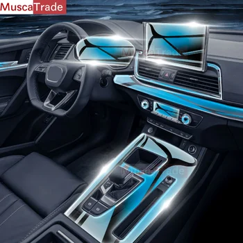 Za Audi Q5 2018-2023 2022 Auto-Multimedijalni Ekran Sprotback Središnja Ploča Mjenjač Prozirna Zaštitna Folija Od TPU Za Auto Interijera