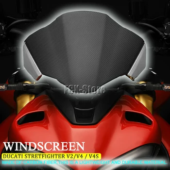 Za Ducati STREETFIGHTER V2 Streetfighter V4 S V4 Karbonskih vlakana 2021 2022 2023 Moto Sportski Vizir Na Vjetrobransko Staklo Odgovara