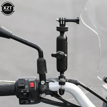 Za Hero8/7/6/5/4/3+ Pribor za akcijske kamere, okretati za 360 stupnjeva držač za kameru motocikla, bicikla, nosač za fiksiranje ogledala na upravljaču, pribor