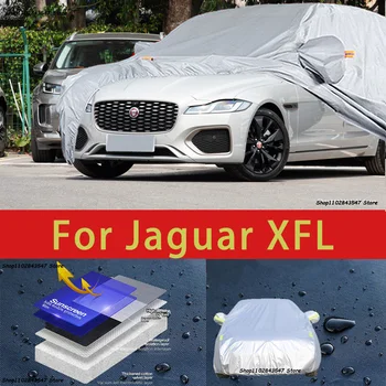 Za Jaguar XFL Vanjska zaštita Pun auto sjedalo Snježni pokrivač štitnik za sunce Vodootporan prašinu vanjske auto oprema