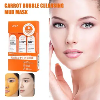 Za njegu kože, prirodna mrkva čišćenje blata maska, maska za lice, osvježavajuća hidratantna maska, hijaluronska kiselina N4B3