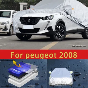 Za Peugeot 2008 vanjska zaštita, pun auto sjedalo, snježni pokrivač, štitnik za sunce, vodootporan prašinu vanjske auto oprema