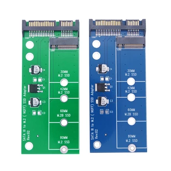 Čitač kartica hard disk SATA3 6G Card M. 2 NGFF Pretvarač 2,5 Inča M2 NA SATA Adapter SSD-pogon za 2230-2280 M. 2 SATA SSD